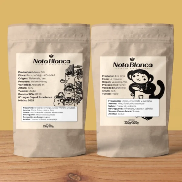 Expedición Honey 2 bolsas de cafés Honey