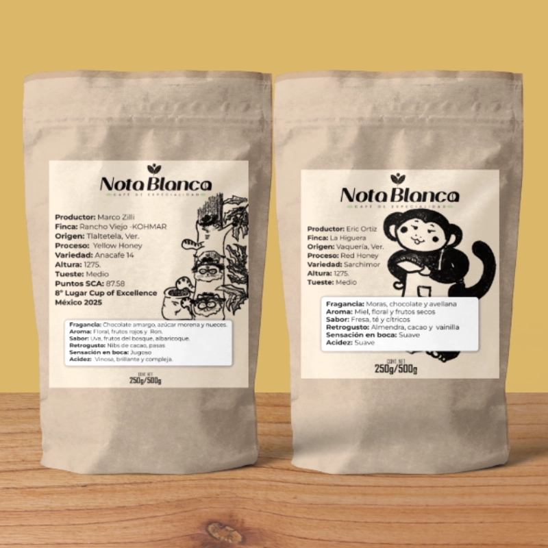 2 bolsas de cafés Honey