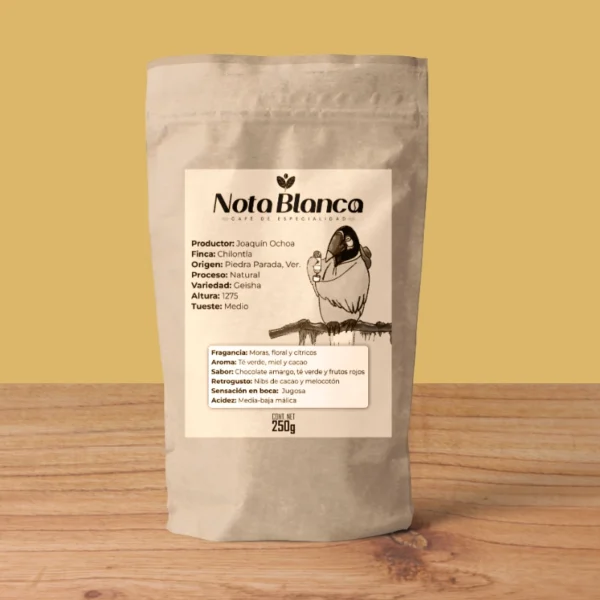 Geisha natural Nota blanca